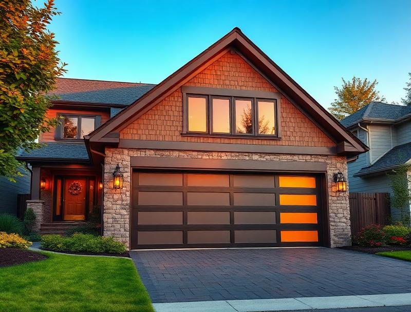 Modern garage door installation in Brookfield CT